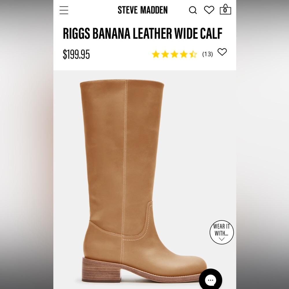 Steve Madden Women's Riggs Banana Leather Boots